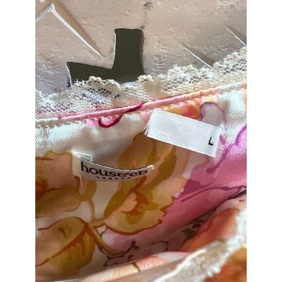 House of CB Josefina Ivory Floral Maxi Dress Size L Large - Picture 7 of 10